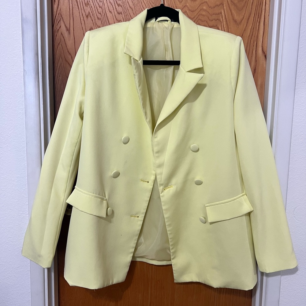 Nasty Gal Yellow Blazer